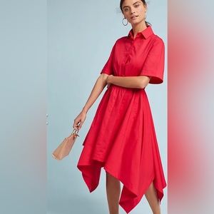 Petersyn Dresses - Petersyn For Anthropologie Red Cali Shirtdress Size L
